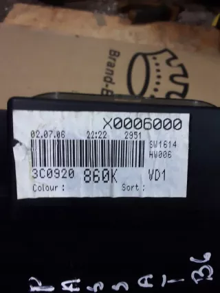 3C0920860K Щиток приборов (приборная панель) Volkswagen Passat B6 Арт e6329536, вид 2