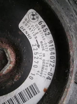 9154072 64529154072 7SBU17C Компрессор кондиционера BMW 7 F01/F02 Арт e6513716, вид 2