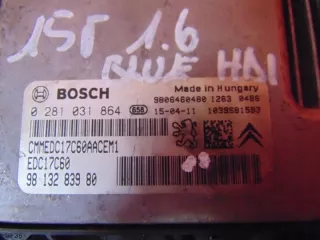 9813283980 0281031864 Блок управления двигателем Peugeot 308 2 Арт e6874757, вид 2