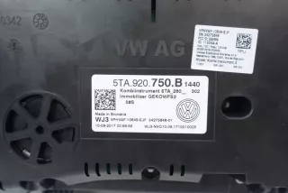 20868KM 5TA920750B 5ta920750b Щиток приборов (приборная панель) Volkswagen Touran 3 Арт e6900024, вид 5