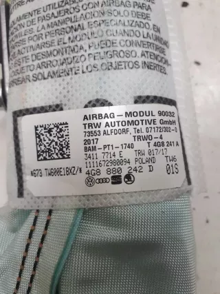 4G880242D Подушка безопасности Audi A6 C7 (S6,RS6) Арт e6906492, вид 3