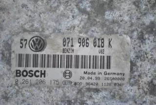 071906018K 0261206175 Блок управления двигателем Volkswagen Golf 4 Арт e6947288, вид 3