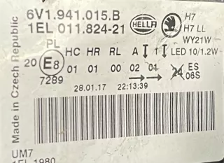 6V1941015B Фара левая Skoda Fabia 3 Арт e7082594, вид 4