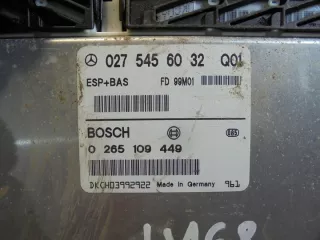 0265109449 0275456032 Блок управления двигателем Mercedes A W168 Арт e7226150, вид 2