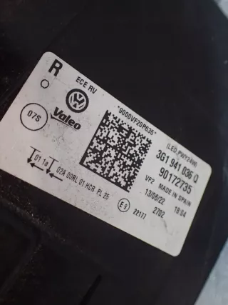 3G1941036Q Фара правая Volkswagen Passat B8 Арт e7360626, вид 2