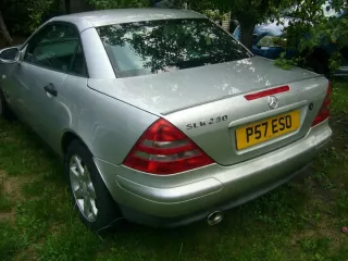  Бампер задний Mercedes SLK r170 Арт e7683115, вид 4