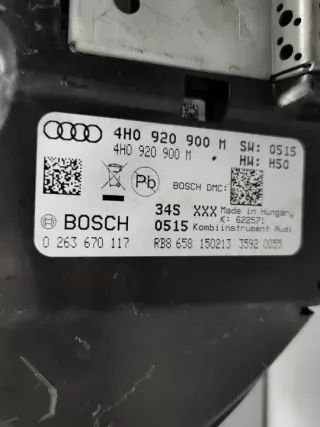 4H0920900M 4H0920900 Щиток приборов (приборная панель) Audi A8 D4 (S8) Арт e7847766, вид 3