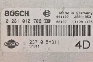 0281010708 237105M311 Блок управления двигателем Nissan Almera N16 Арт e7901274, вид 2