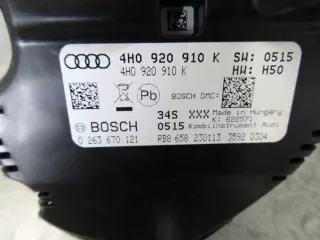 4H0920910K 0263670121 Щиток приборов (приборная панель) Audi A8 D4 (S8) Арт e7963739, вид 4