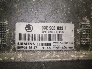 03E906033F Simos3PE 5WP4012607 Блок управления двигателем Skoda Fabia 1 Арт e8216159, вид 2