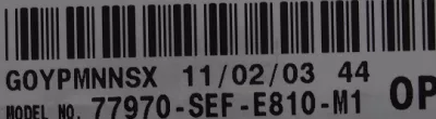 77970SEFE810M1 77970-SEF-E810-M1 Датчик удара MG TF Арт e8293938, вид 4