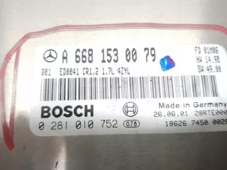 0281010752 A6681530079 Блок управления двигателем Mercedes A W168 Арт e8339013, вид 3