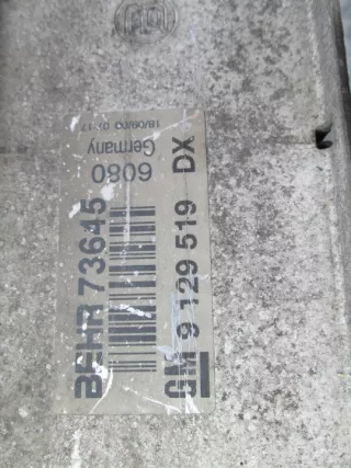 9129519DX 9129519 Интеркулер Opel Zafira A Арт e8438761, вид 2