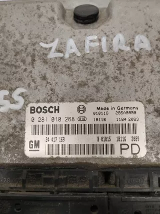 0281010268 Блок управления двигателем Opel Zafira A Арт e8533322, вид 3