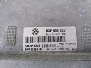 03E906033 5WP4016304 Блок управления двигателем Skoda Fabia 2 Арт e8584060, вид 2