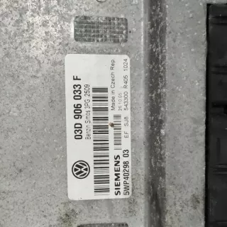 03D906033F 5WP4029803 03d906033f Блок управления двигателем Volkswagen Polo 4 Арт e8637270, вид 2