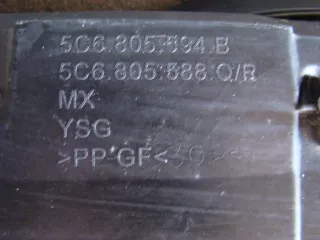 5C6805594B Передняя панель крепления облицовки (телевизор) Volkswagen Jetta 6 Арт e8654720, вид 4