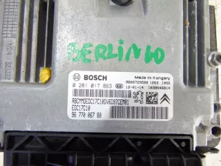 9677006780 9666729580 0281017863 Блок управления двигателем Peugeot Partner 2 Арт e8656855, вид 2