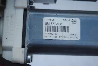 3C9959703 Моторчик стеклоподъемника Volkswagen Passat B6 Арт e8712780, вид 4