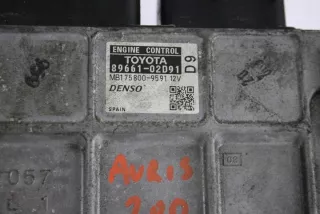 89661-02D91 MB175800-9591 Блок управления двигателем Toyota Auris 1 Арт e8737564, вид 3