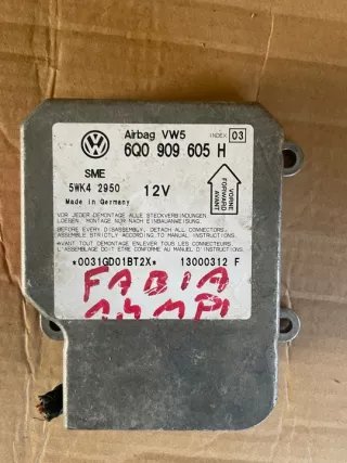 6Q0909605H Блок AirBag Skoda Fabia 1 Арт e8777004, вид 1