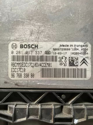 9676833080 0281017337 Блок управления двигателем Citroen C3 2 Арт e8835736, вид 3