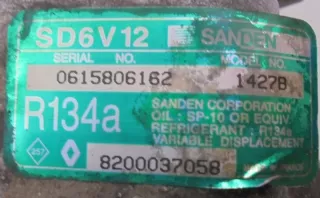 8200037058 Компрессор кондиционера Renault Clio 2 Арт e8866138, вид 2