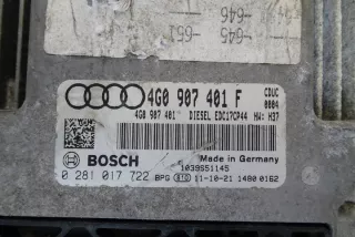 4G0907401F 0281017722 4G0907401 Блок управления двигателем Audi A6 C7 (S6,RS6) Арт e8945846, вид 2
