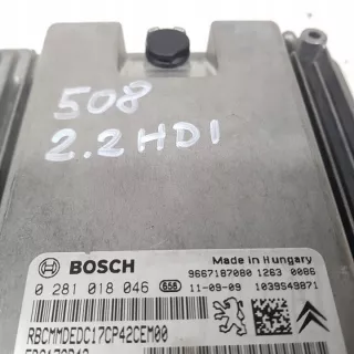 9667187080 281018046 Блок управления двигателем Peugeot 508 Арт e9087249, вид 3
