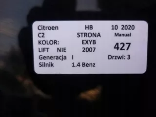  Крышка багажника (дверь 3-5) Citroen C2  Арт e9109005, вид 5
