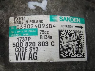 5Q0820803C Компрессор кондиционера Volkswagen Golf 7 Арт e9158736, вид 4
