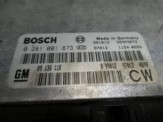 09136118 0281001873 Блок управления двигателем Opel Vectra B Арт e9192333, вид 4
