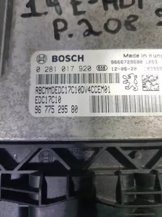 0281017920 Блок управления двигателем Peugeot 208 Арт e9238532, вид 2