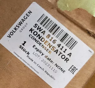 5WA816411A Радиатор кондиционера Volkswagen Golf 8 Арт e9254602, вид 11