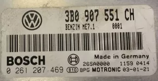 3B0907551CH 03G906016MC 0281014104 2001-2008 Блок управления двигателем Skoda Superb 1 Арт e9294322, вид 3