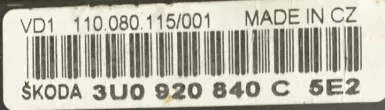 3B0907551CH 03G906016MC 0281014104 2001-2008 Блок управления двигателем Skoda Superb 1 Арт e9294322, вид 8