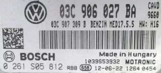 03C906027BA 0261S05812 1039S53932 Блок управления двигателем Volkswagen Golf 6 Арт e9326780, вид 3