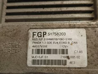 51758203 Блок управления двигателем Fiat Panda 2 Арт e9421544, вид 2