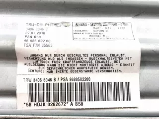 9688582280 Подушка безопасности Citroen C4 1 Арт e9428582, вид 3
