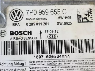 7P0959655C 003L000504XN 0285011201 Блок AirBag Volkswagen Touareg 2 Арт e9469260, вид 6