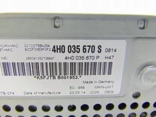 4H0035670S Блок навигации Audi A8 D4 (S8) Арт e9489780, вид 3