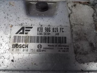 038906019FC 0281010751 Блок управления двигателем Seat Alhambra 1 Арт e9498398, вид 3