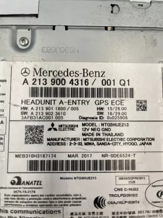 A2139004316 Блок навигации Mercedes E W213 Арт e9513445, вид 2