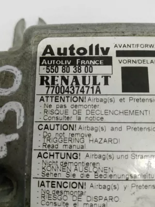 7700437471A Блок AirBag Renault Scenic 1 Арт e9521448, вид 3