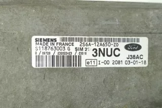 2S6A-12A650-ZD S118763003G Блок управления двигателем Ford Fiesta 6 Арт e9545759, вид 3