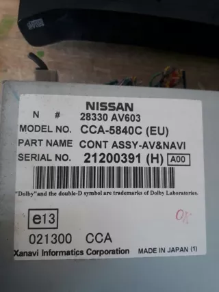 28185AV700 Блок навигации Nissan Primera 12 Арт e9559690, вид 12