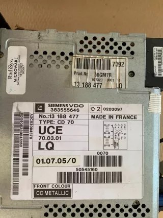 13167837 383555646 Блок навигации Opel Vectra C  Арт e9577658, вид 3
