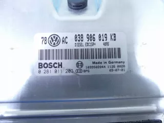038906019KB, 0281011203 Блок управления двигателем Skoda Superb 1 Арт e9583776, вид 2