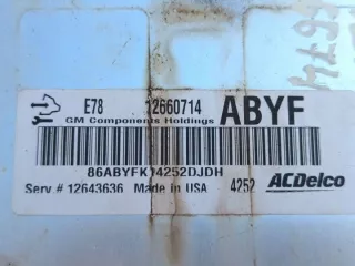 12660714 SKU94778 Блок управления двигателем Opel Zafira C Арт e9622319, вид 10
