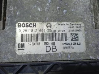 0281012694 Блок управления двигателем Opel Astra H Арт e9644858, вид 1
